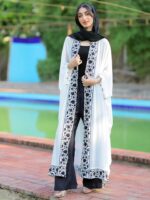 White Whisper Embroidered Shrug