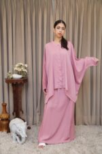 Rose Elegance Shirt & Skirt Set