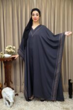Midnight Grace Kaftan Abaya - Image 3