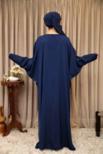 Royal Midnight Front-Open Abaya - Image 4