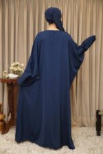 Royal Midnight Front-Open Abaya - Image 3