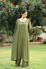 Olive Serenity Dress - Image 3