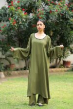 Olive Serenity Dress - Image 2